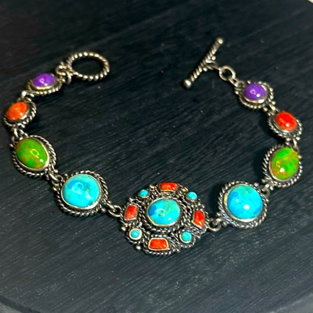 Sterling Silver bracelet 925 NK Thailand - Picture 1 of 8